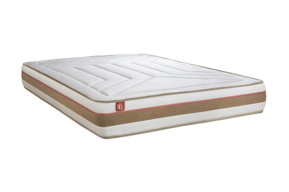 Ensemble Matelas Sommier 180x200 cm - 2 Sommiers Beige - Le Tendre