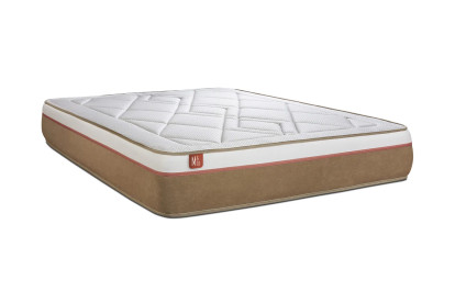 Ensemble Matelas Sommier 180x200 cm - 2 Sommiers Blanc - Le Soyeux