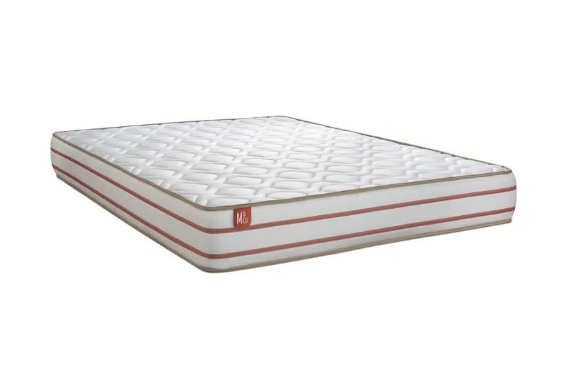 Ensemble Matelas Sommier 200x200 cm - 2 Sommiers Blanc - Le Doux