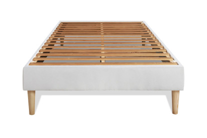 Ensemble Matelas Sommier 90x190 cm - Sommier Blanc (en kit) - Le Douillet