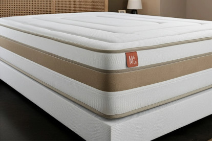 Ensemble Matelas Sommier 180x200 cm - 2 Sommiers Blanc - Le Raffiné