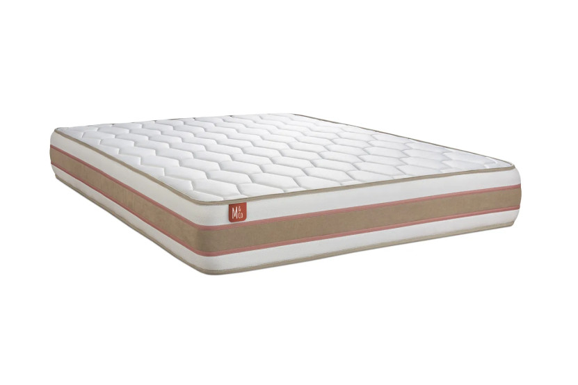 Ensemble Matelas Sommier 160x200 cm - 2 Sommiers Blanc - Le Délicat