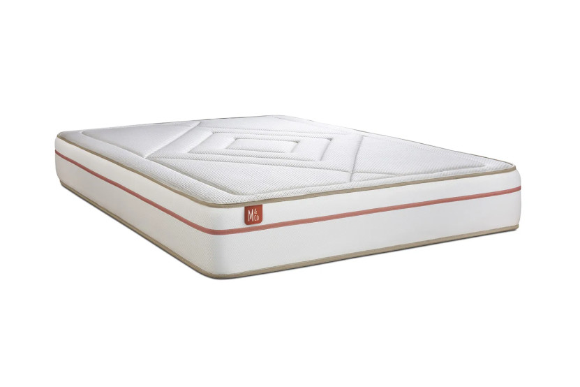 Ensemble Matelas Sommier 160x200 cm - 2 Sommiers Beige - Le Paisible