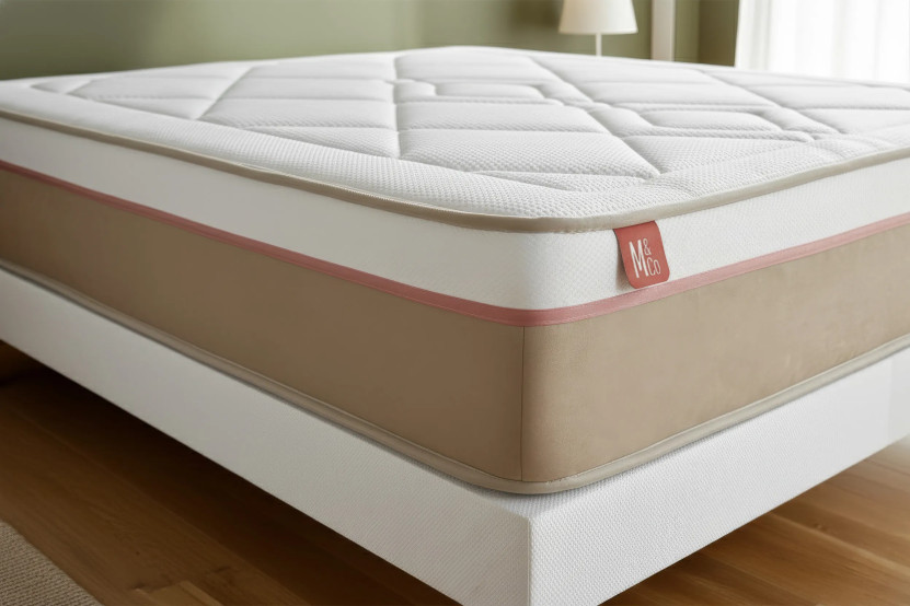 Pack lit complet 200x200 cm - Matelas + Sommier Blanc (en kit) + 2 oreillers + Couette - Le Soyeux